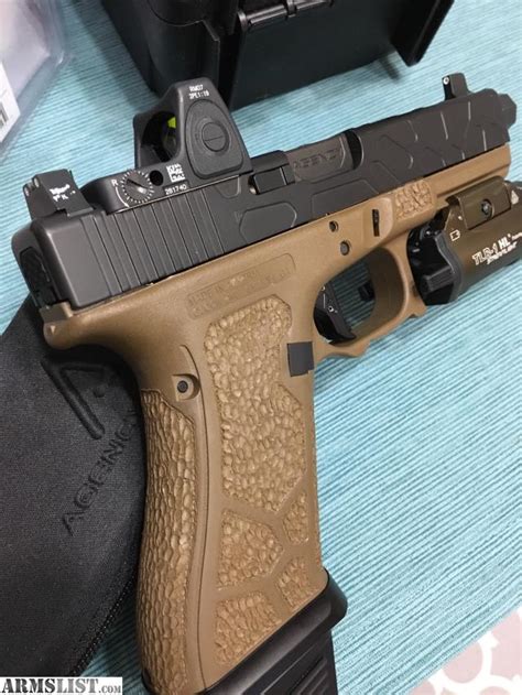 ARMSLIST For Sale Trade Glock 17 Gen4 FDE Custom Agency Arms Zev