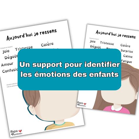 Une affiche pour identifier et exprimer les émotions Papa positive