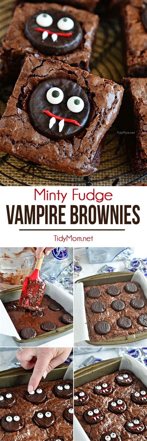 Minty Fudge Vampire Brownies Tidymom®