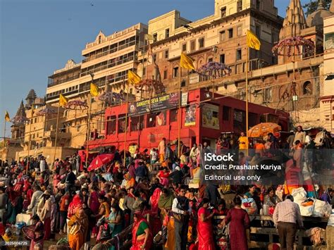 ganga snan  ganga ghat stock photo  image  india