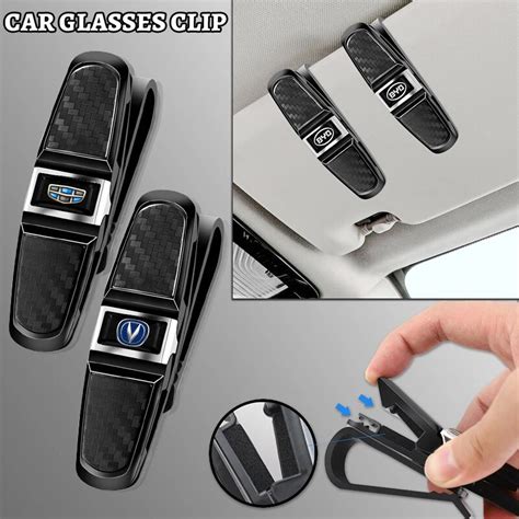 Car Universal Storage Clip Sunglasses Glasses Card Holder For Hyundai