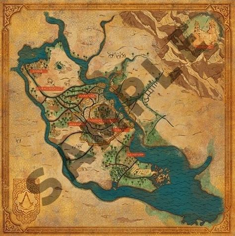 First Look At The Collectible Map Of Assassins Creed Mirage From The