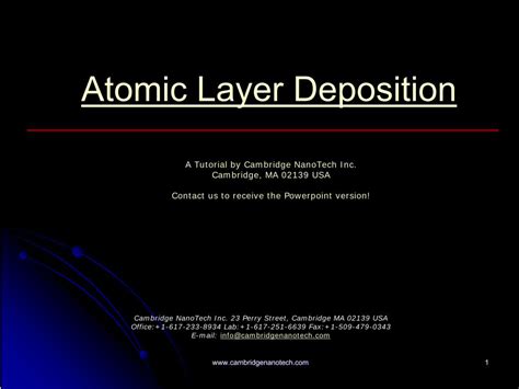 Ppt Atomic Layer Deposition Ald Powerpoint Presentation Free 6da