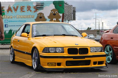 Yellow E36 BMW M3 BenLevy