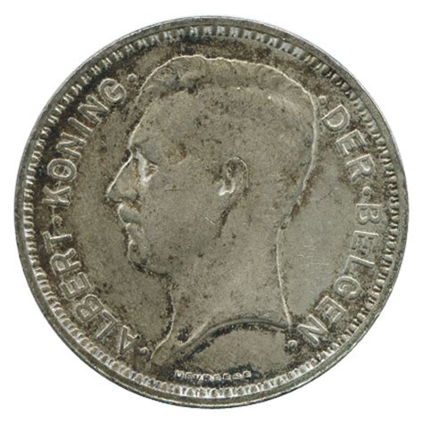 Francs Albert Ier L Gende Flamande Belgique Argent