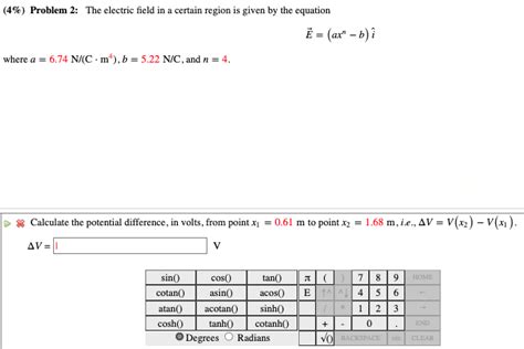 Solved 4 Problem 2 The Electric Field In A Certain Chegg