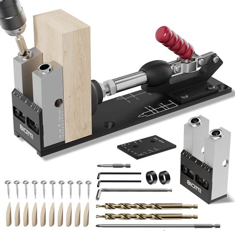 Pocket Hole Jig Kit Upgraded All Aluminum Alloy Pocket Screw Jig