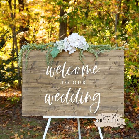 Welcome To Our Wedding Svg Wedding Welcome Svg Marriage Svg Love Svg