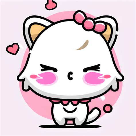 Cute Cat Kawaii Chibi Graphic · Creative Fabrica