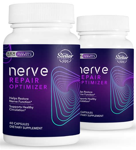 2 Pack Nerve Repair Optimizer Nerve Support For Neuropathy 60 Capsules