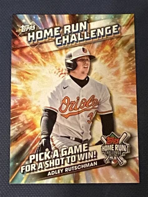 ADLEY RUTSCHMAN 2024 Topps Baseball Home Run Challenge BALTIMORE