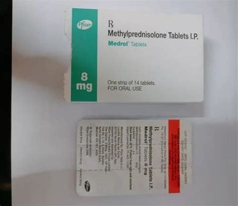 Medrol 8mg Methylprednisolone Tablets Ip At Rs 78 37 Strip In Nagpur Id 25436924897