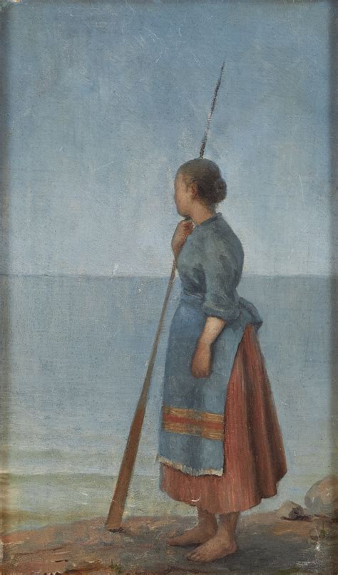 Images For Aukusti Uotila Woman Looking Out Over The Sea Oil