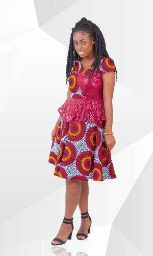 Ankara Wrap Dress Gamel Clodin