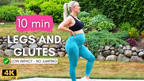 10 MIN LEG WORKOUT No Jumping Legs And Glutes Workout At Home YouTube