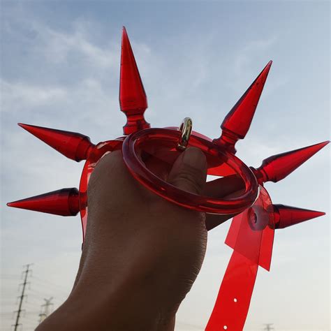 Handmade Extreme Spike Red PVC Choker Collar gothic Punk - Etsy