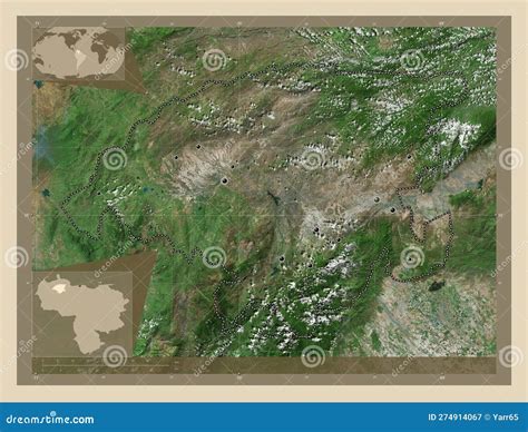 Lara, Venezuela. High-res Satellite. Major Cities Stock Illustration ...