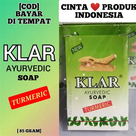 Cod Turmeric Ayurvedic Soap Klar Sabun Arab Sabun Kunyit Lazada