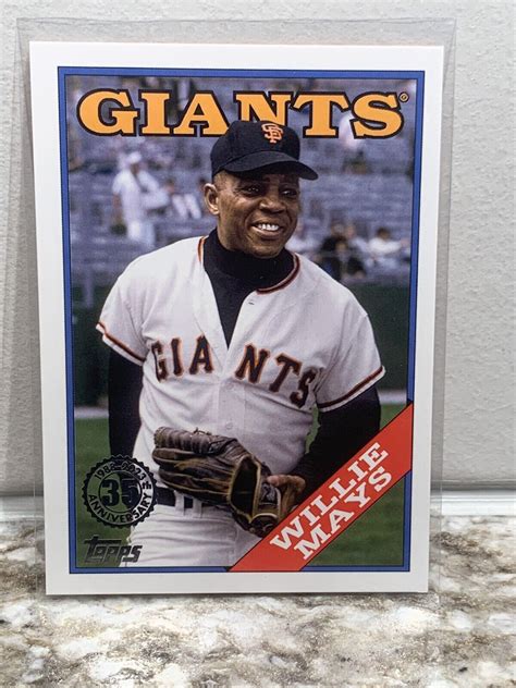 Mavin Topps Willie Mays Th Anniversary No T Giants