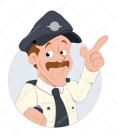 Traffic Police Officer Vector Illustration — Stock Vector © Baavli