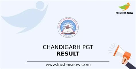 Chandigarh PGT Result 2024 Released Cut Off Merit List