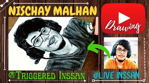 Drawing Triggeredinsaan Liveinsaan Nischay Malhan Triggeredinsaan Dimplemalhanvlogs