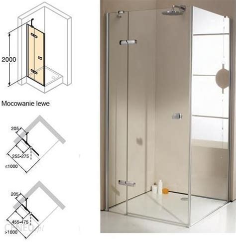 Drzwi Prysznicowe Huppe Enjoy Do ścianki Bocznej Ze Stałym Segmentem