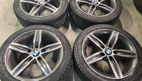 17″ Bmw 1 Series Motorsport Style 379 Polished Alloy Wheels New Tyres Performance Wheels And