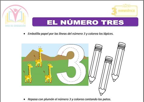 Matem Tica Tres A Os Archivos Web De Educaci N