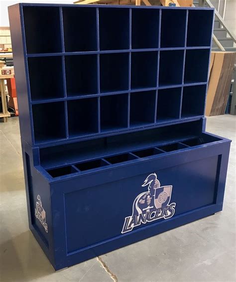 Gilmour Academy Lancers Gates Mills Ohio Dugout Storage Helmet And