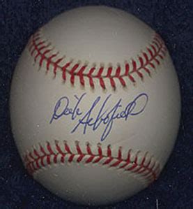 Dick Schofield Autographed Baseball