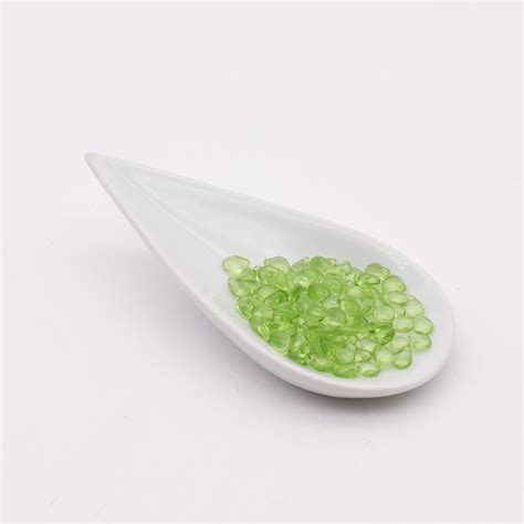 Preciosa Ornela Crystal Solgel Light Green Pip Beads Approx 5x7mm