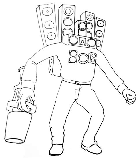 Skibidi Toilet Coloring Pages Having Fun With Children