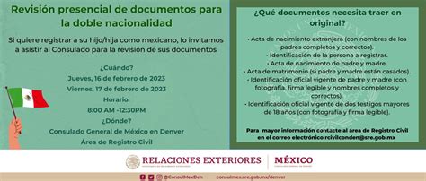 Consulmex Denver On Twitter Revisi N Presencial De Documental