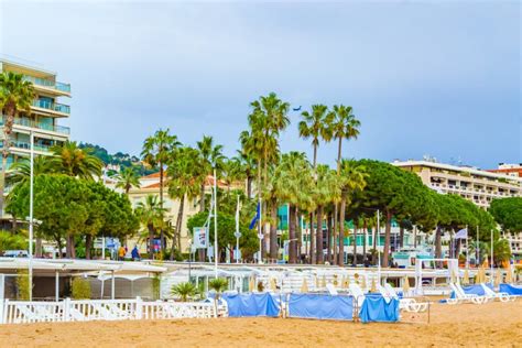 View Of Beautiful Cannes Waterfront French Riviera Editorial Photo