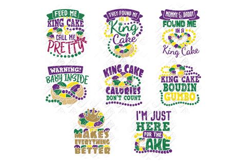 King Cake SVG in SVG/DXF/EPS/JPG/PNG • OhMyCuttables