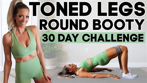 Toned Legs And Round Booty Workout Weights And Booty Band 22 Minute At