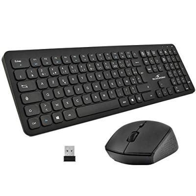 Kit Clavier Azerty Souris Sans Fil X S Noir Ensemble Clavier