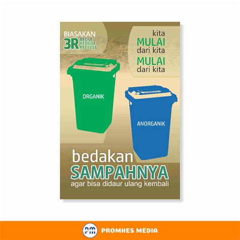 Jual Poster Poster Pengelolaan Sampah Bedakan Sampahnya Pilah Sampah