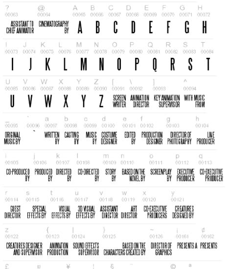 12 Movie Poster Font Images Movie Credits Font Movie Fonts Download