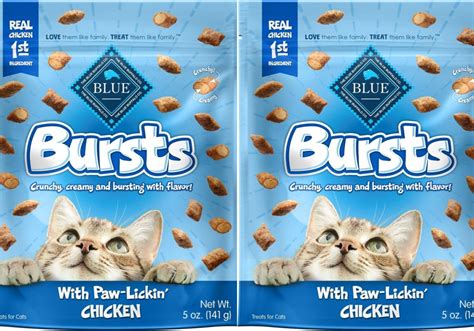 Blue Buffalo Bursts Crunchy Cat Treats 5oz Bag Just $1.79 Shipped on Amazon (Regularly $5 ...