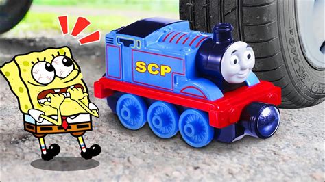 Coche Aplastando Bob Esponja Vs Choo Choo Charles Aplastando Cosas