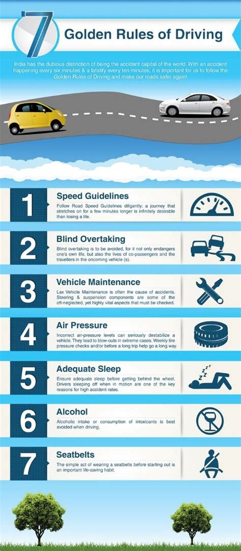 Infograph 7 Golden Rules Of Driving Make Sure You Follow These