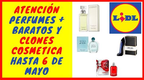 PERFUMES LIDL OFERTAS Imitaciones y CLONES de COSMÉTICA Mayo 2020