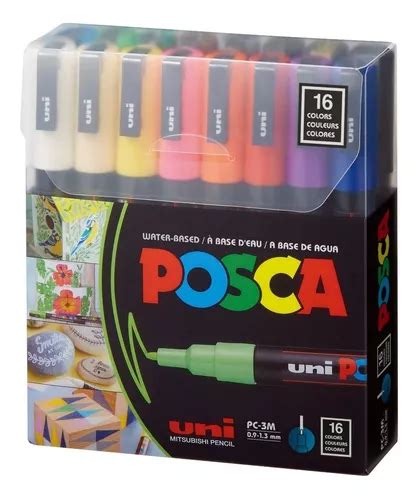 Marcadores Uni Posca Pc M Pack X Colores Permanentes Cuotas Sin