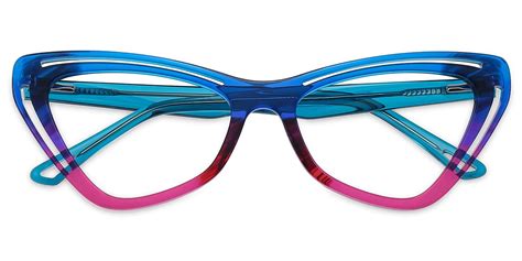 Gafas Graduadas Mujer Ac Gafas Ojos De Gato Azules Violetas