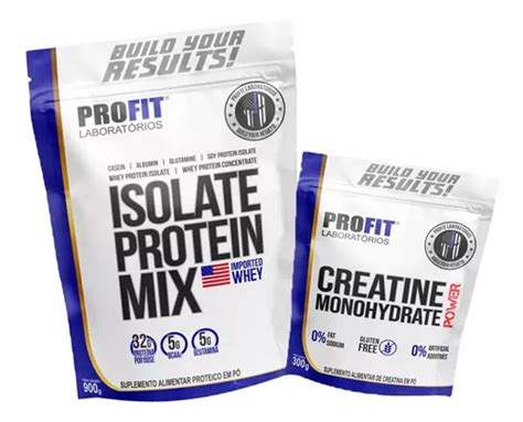 Combo Whey Protein Isolate Mix G Creatina G Profit Frete Gr Tis