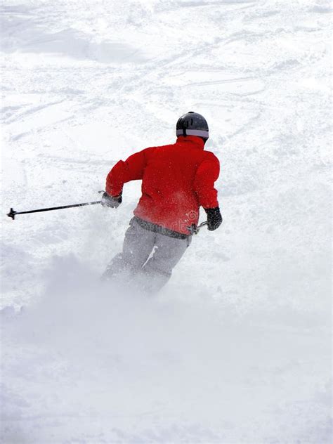 Powder Skiing stock image. Image of vacations, nature - 3628117