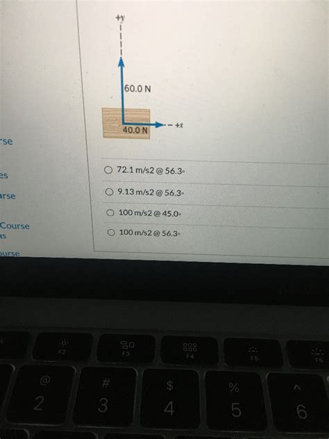 Solved A Block M Kg Is Acted On By Two Forces See Chegg