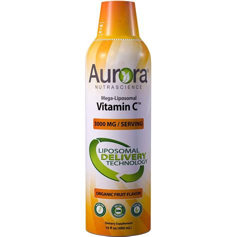 Aurora Vida Liposomal Vitamin C Liquid Mg Serving Oz The